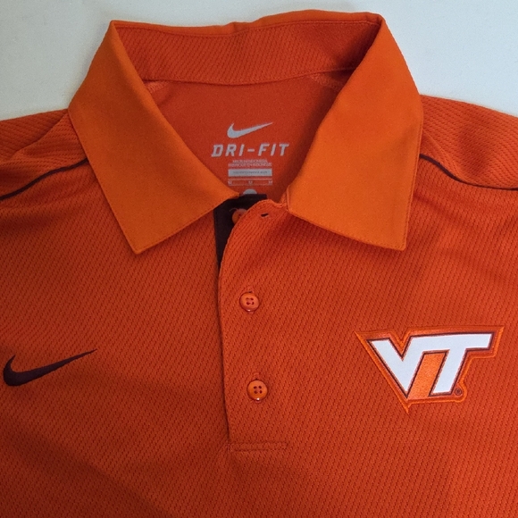 Nike Virginia Tech Performance Polo Shirt Size M - Picture 1 of 11